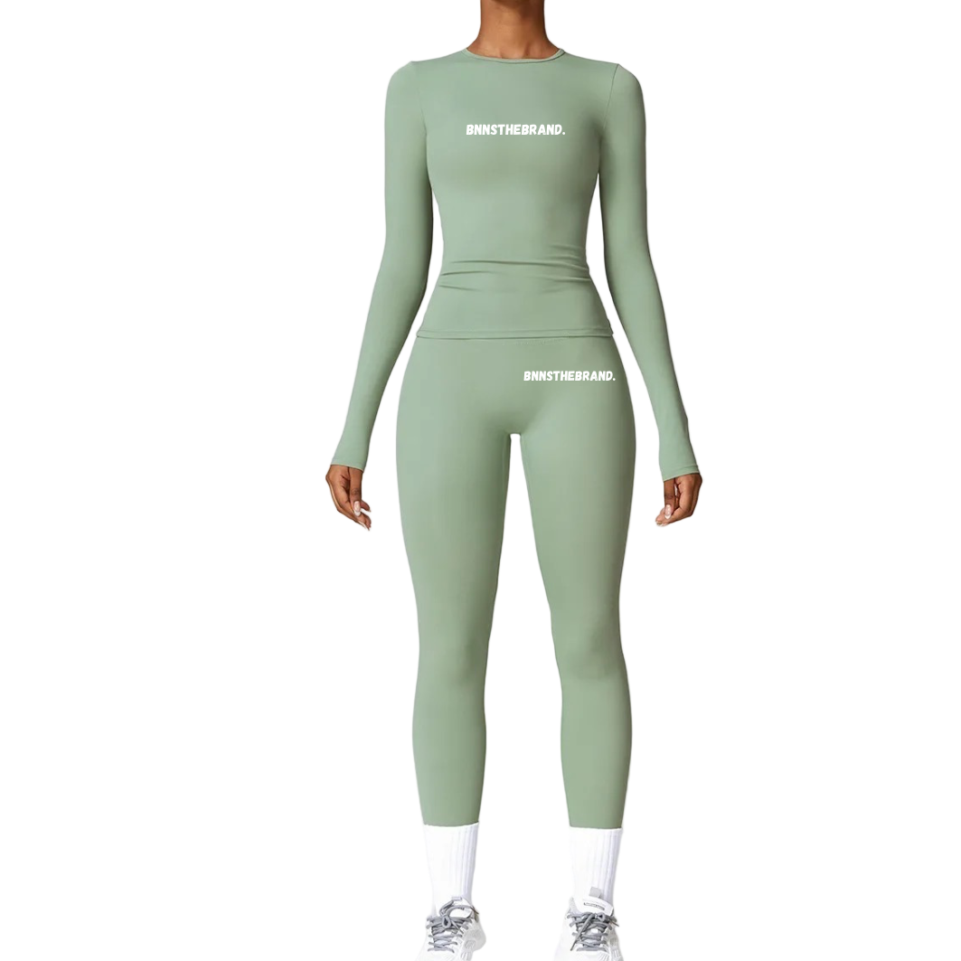 Wmmns Long Sleeve Work Out Set